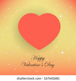 Valentine's Day Background with Hearts. Vector Love Design. eps 10