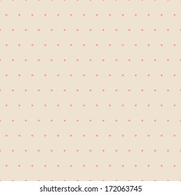 Valentines Day background with hearts. Vector seamless heart wallpaper background. 