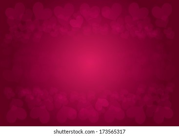 Valentine's day background with hearts. vector illustration
