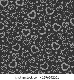 Valentine's day background with hearts. Vector illustration