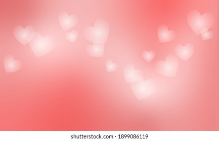 Antecedentes de San Valentín con corazones. Ilustración del vector