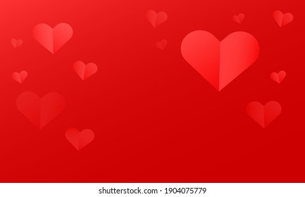 Antecedentes de San Valentín con corazones. Ilustración del vector