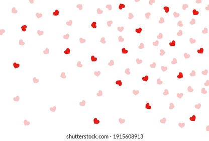 Valentines day background with hearts, vector illustration, eps 10