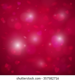 Valentine's day background with hearts. Vector illustration, eps 10.