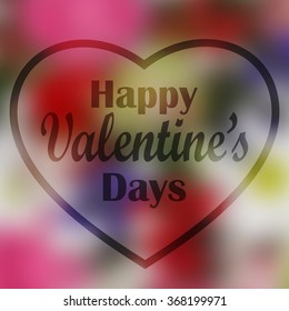 Valentines day background with hearts.  vector illustration.