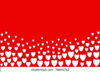 Valentine's day background with hearts. Vector illustration for holiday design. For wedding card, valentine's day greetings, lovely frame.