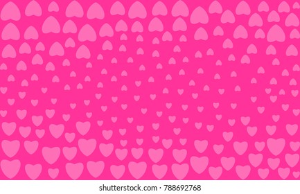 Valentine's day background with hearts. Vector illustration for holiday design. For wedding card, valentine's day greetings, lovely frame.
