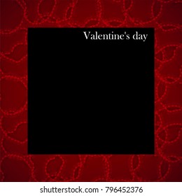 Valentine's day background with hearts. Vector illustration. Eps 10