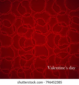 Valentine's day background with hearts. Vector illustration. Eps 10