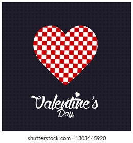 Valentines day  background with icon set pattern. Vector illustration.Wallpaper.flyers, invitation, posters, brochure, voucher,banners.