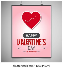Valentines day  background with icon set pattern. Vector illustration.Wallpaper.flyers, invitation, posters, brochure, voucher,banners.