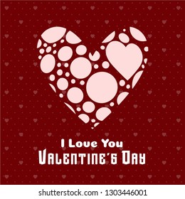Valentines day  background with icon set pattern. Vector illustration.Wallpaper.flyers, invitation, posters, brochure, voucher,banners.
