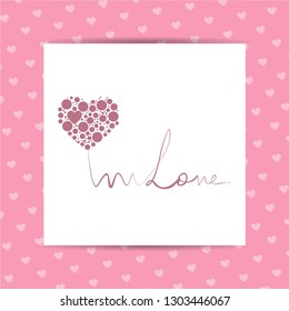 Valentines day  background with icon set pattern. Vector illustration.Wallpaper.flyers, invitation, posters, brochure, voucher,banners.