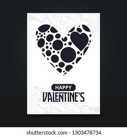 Valentines day  background with icon set pattern. Vector illustration.Wallpaper.flyers, invitation, posters, brochure, voucher,banners.