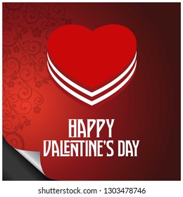 Valentines day  background with icon set pattern. Vector illustration.Wallpaper.flyers, invitation, posters, brochure, voucher,banners.