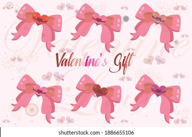 Valentine's day background illustration design.
