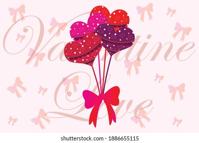 Valentine's day background illustration design.