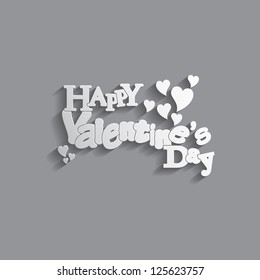Valentines Day background with letter design with a nice text.