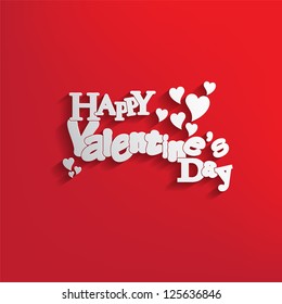 Valentines Day background with letter design with a nice text.