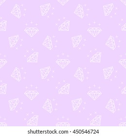 Valentines day background with linear cut cute diamonds pattern for girls