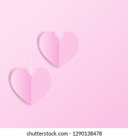 valentines day background and love heart design with Sweet girlfriend