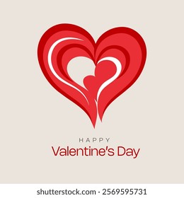 Valentine's Day background with love icon