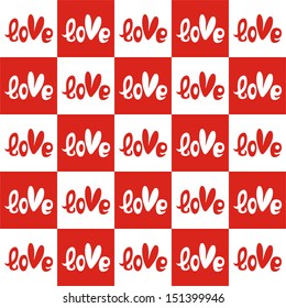 Valentines day background love vector illustration