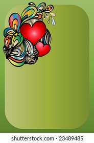valentine's day background with lovely hearts for your text