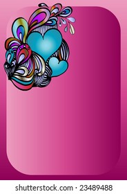valentine's day background with lovely hearts for your text