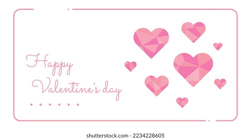 Valentine's day background material vector illustration
