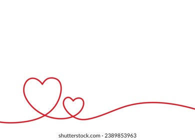 Valentinstag Hintergrund mit negativem Raumbereich. Kontinuierlicher Liebeshintergrund.