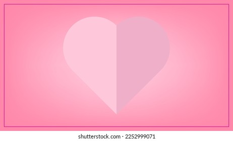 Valentines day background in paper style. Blurred valentine's day wallpaper. vector.