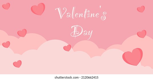 Fondo del día de San Valentín en estilo de papel.ilustración vectorial 