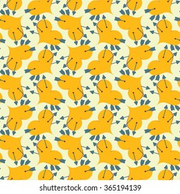 Valentine`s day background. Pattern with arrows and hearts.