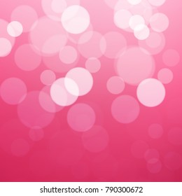 Valentine's day background,  pink bokeh lights
