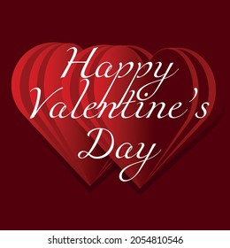 Valentines day background with product display and Heart Shaped Balloons.