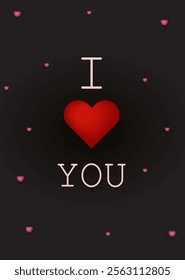 Valentine's Day background  With Red Hearts romantic mobile wallpaper vector eps 10 black background red heart 