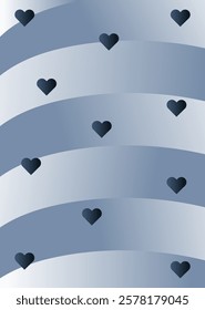 Valentine's Day background  With Red Hearts romantic mobile wallpaper Abstract modern colorful geometric backdrops vector illustration flat design for mobile wallpaper or background ash , gray color