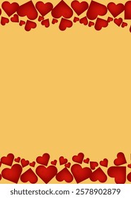 Valentine's Day background  With Red Hearts romantic mobile wallpaper Abstract modern colorful geometric backdrops vector illustration flat design for mobile wallpaper or background 