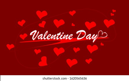 Valentine's day background, red and pink.