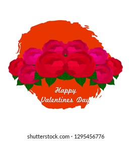 Valentine's Day background with red roses for celebration of Valentine's Day.