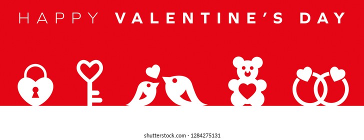 Valentine's day background red symbol