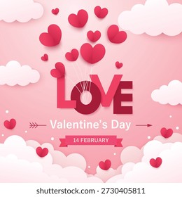 valentines day background, romantic heart valentines