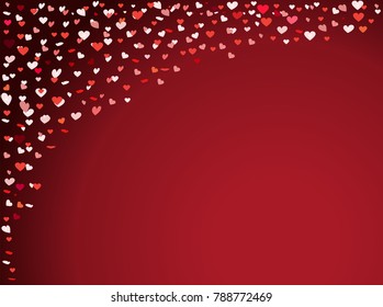 Valentines Day Background . Romantic background of hearts.