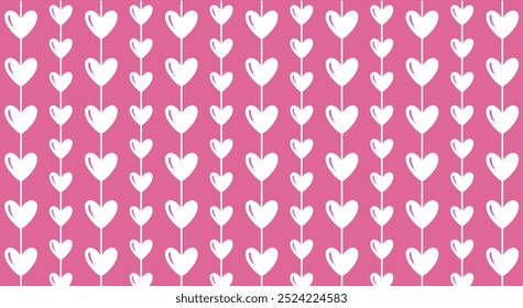 Fondo del día de San Valentín. Icono romántico Fondo de pantalla con motivos de corazón, símbolos de amor. Regalo de San Valentín para hacer tarjetas de felicitación, Anuncios de Web, envoltura de regalo, cubiertas, cuadernos, tela.