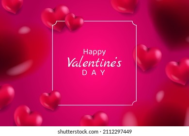 valentines day background with romantic love element on pink	