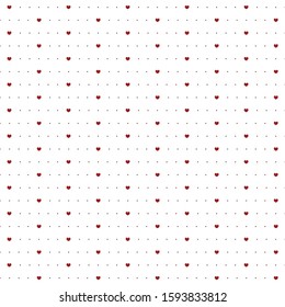 valentine's day background. Seamless geometric pattern. Diagonal hearts. vector repeating texture. 
