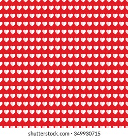 Valentines day background. Seamless hearts Pattern. Abstract Vector Background. Lines of hearts in red. 14 February love seamless pattern. Geometric Pattern. Linear red backdrop.Vector Regular Texture