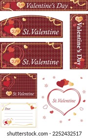 Antecedentes del día de San Valentín con corazón y cinta adhesiva.