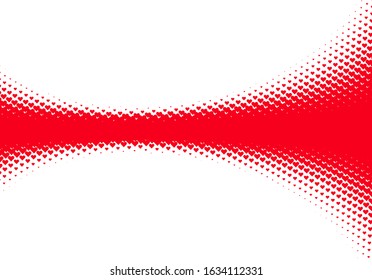 Valentine's Day background with simple heart shaped filter or ornamental grid with size gradient